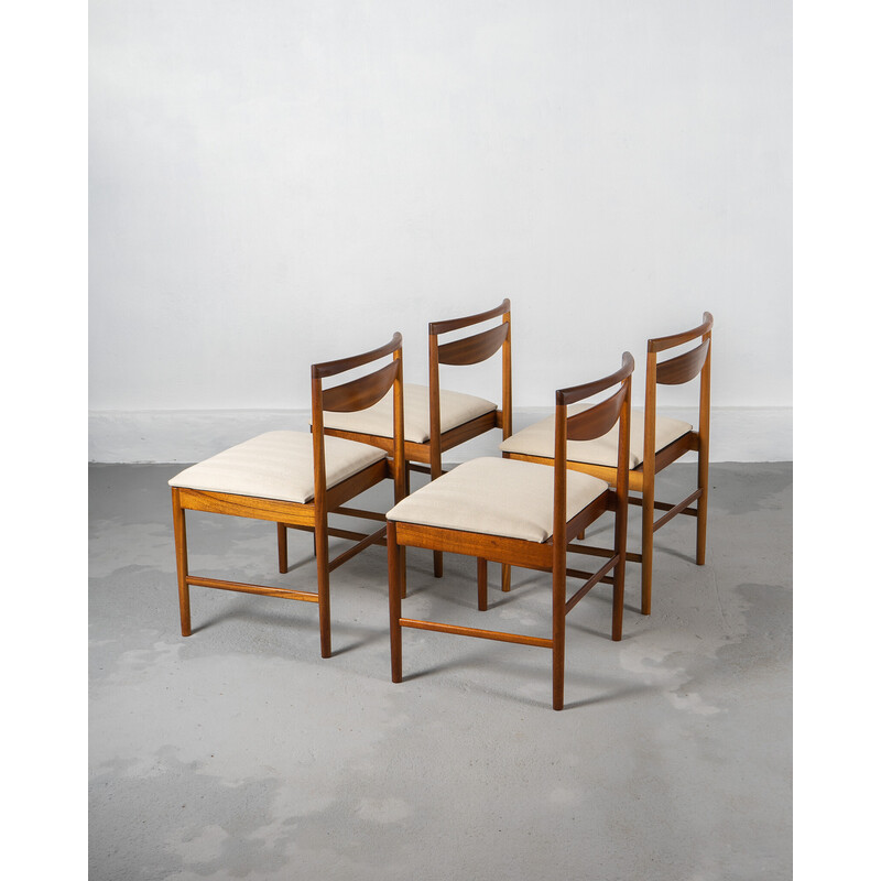 Set of 4 vintage teak chairs by Tom Robertson for A.H. Mcintosh and Co, UK 1970