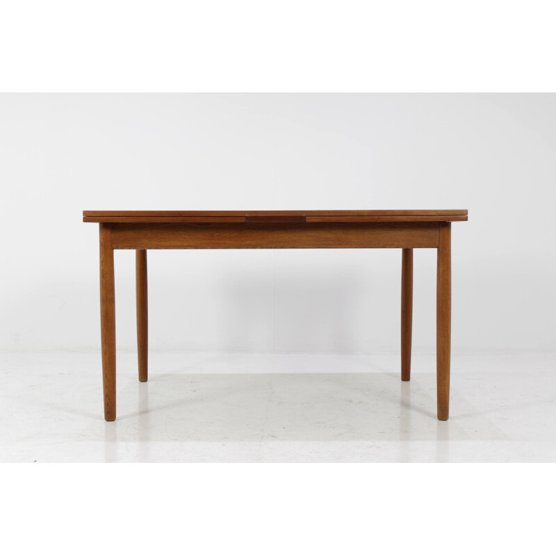 Mid-century danish teak extendable dining table - 1960s