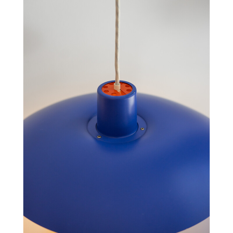 Lámpara colgante vintage Ph 4/3 azul y naranja de Poul Henningsen para Louis Poulsen, Dinamarca 1971