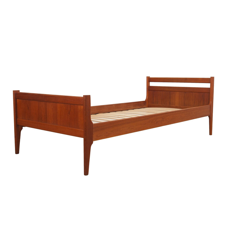 Vintage teak bed, Denmark 1970s