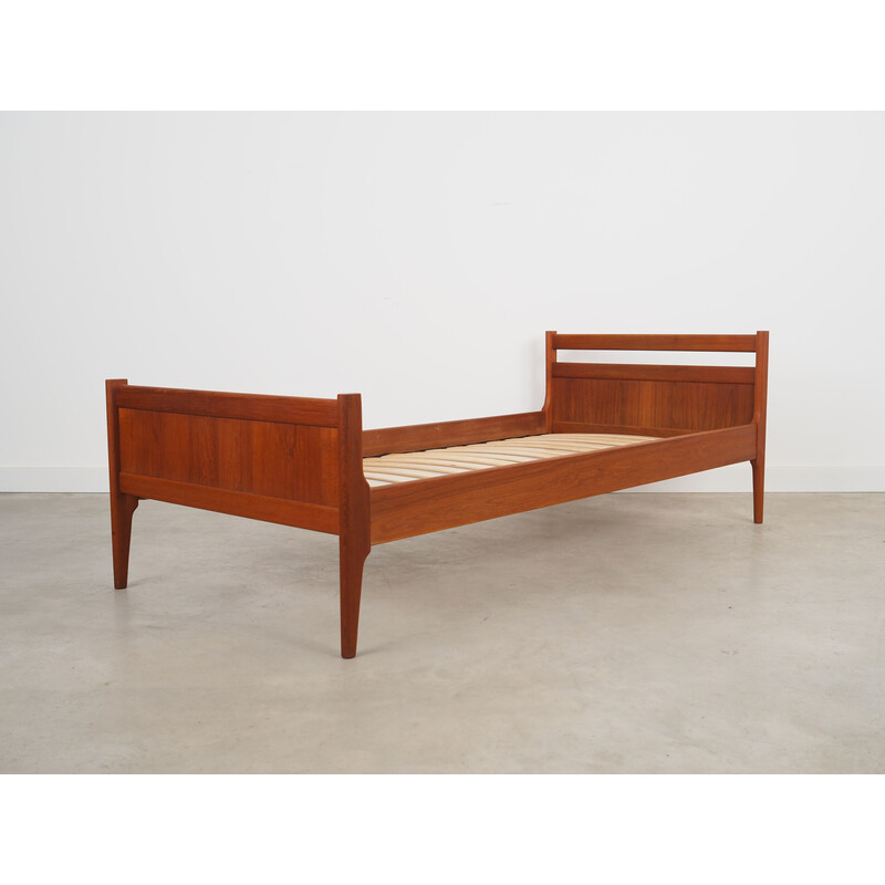 Vintage teak bed, Denmark 1970s