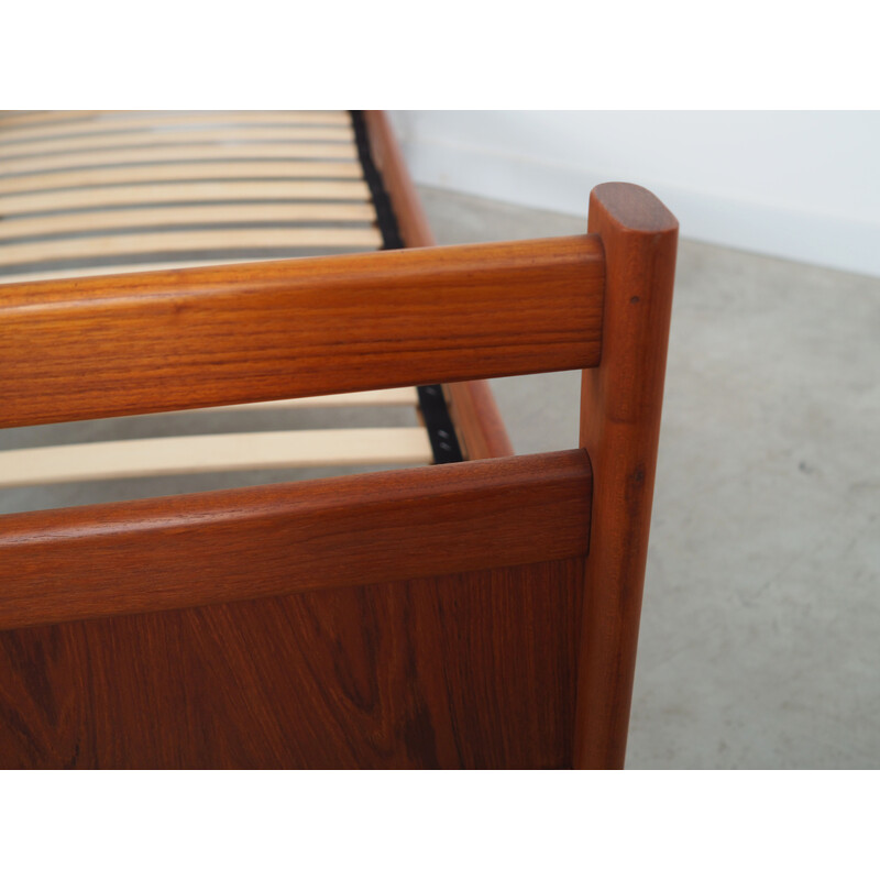 Vintage teak bed, Denmark 1970s