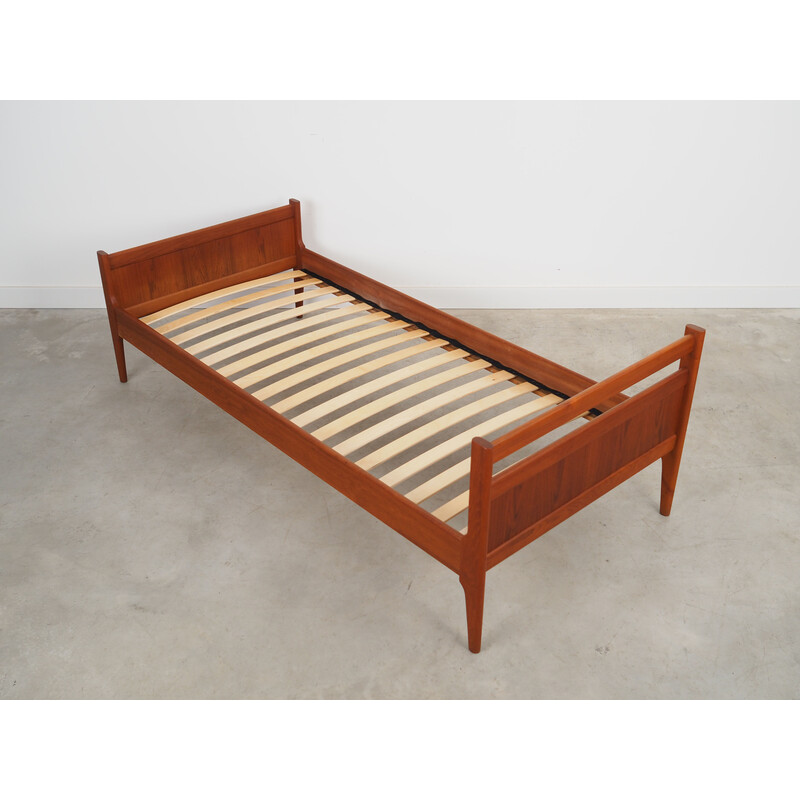 Cama de teca vintage, Dinamarca 1970s