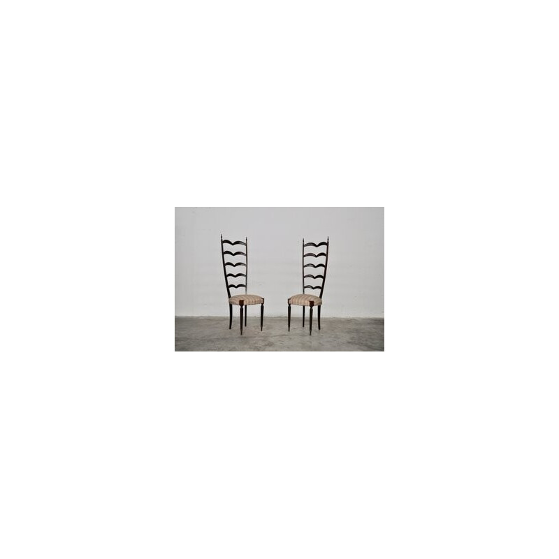 Pair of vintage dining chairs by Paolo Buffa for Paolo Buffa, 1950s