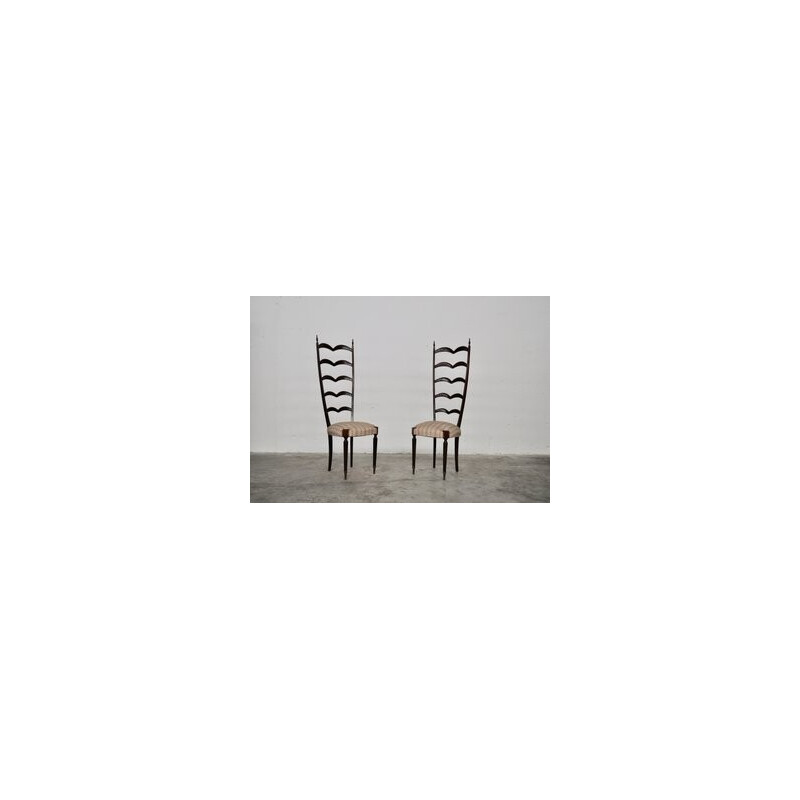 Pareja de sillas de comedor vintage de Paolo Buffa para Paolo Buffa, años 50