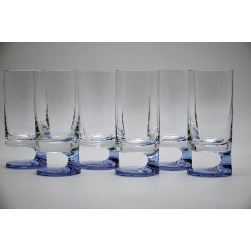 Set of 6 vintage glasses by Joe Colombo for Arnolfo di Cambio, 1970s