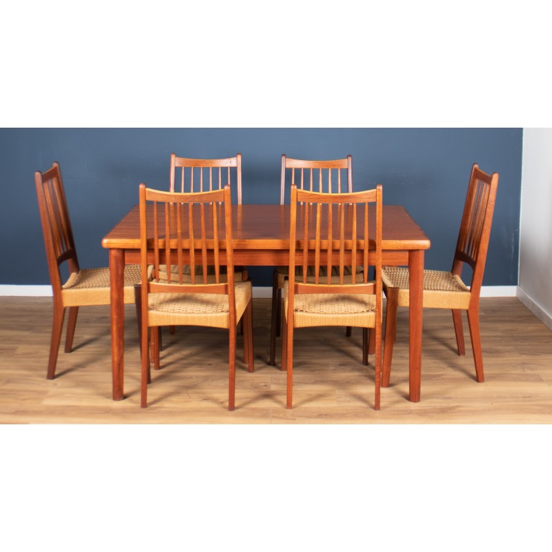 Vintage Danish teak dining set by Arne Hovmand Olsen, 1960s