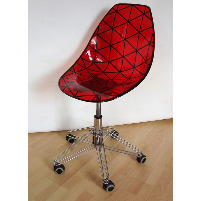 Vintage Dal Segno draaibare fauteuil, Italië