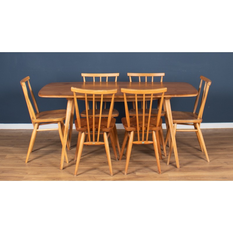 Vintage elmwood dining set by Ercol