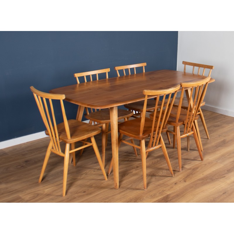 Vintage elmwood dining set by Ercol