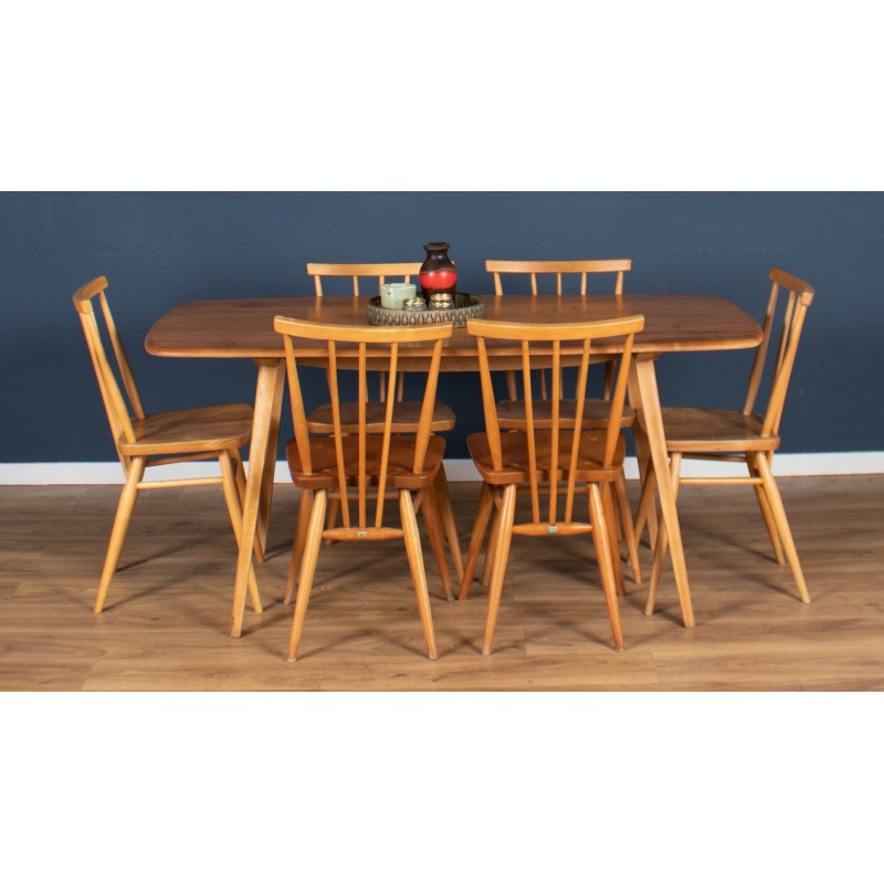 Vintage elmwood dining set by Ercol