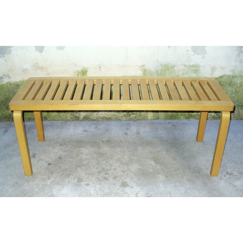 Model 153A wooden bench by Alvar Aalto for Artek - 1970s