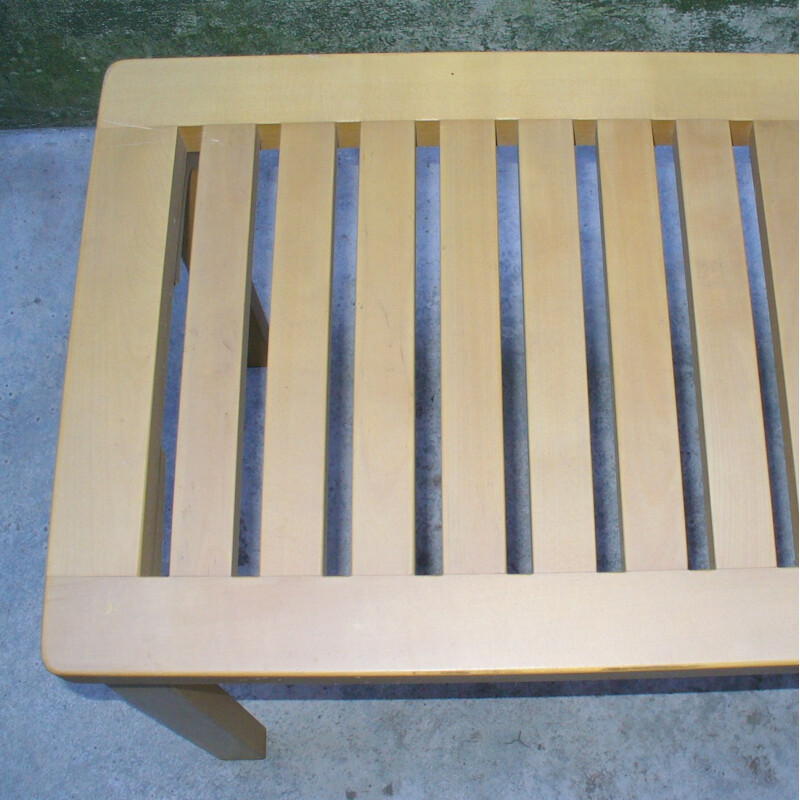 Model 153A wooden bench by Alvar Aalto for Artek - 1970s