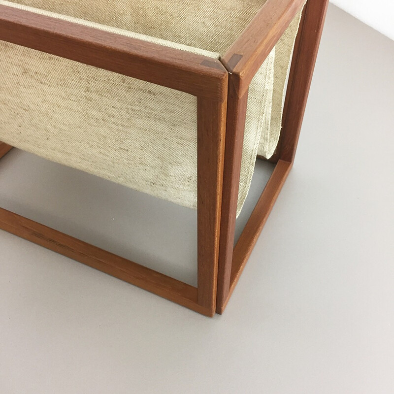 Danish vintage teak magazine rack - 1970s