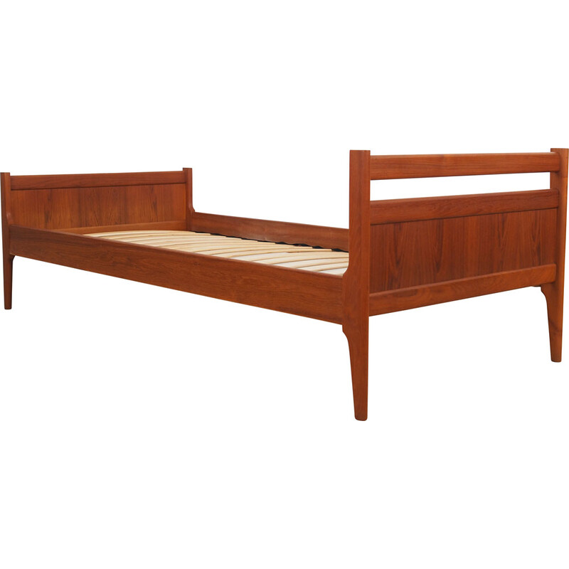 Vintage teak bed, Denmark 1970s