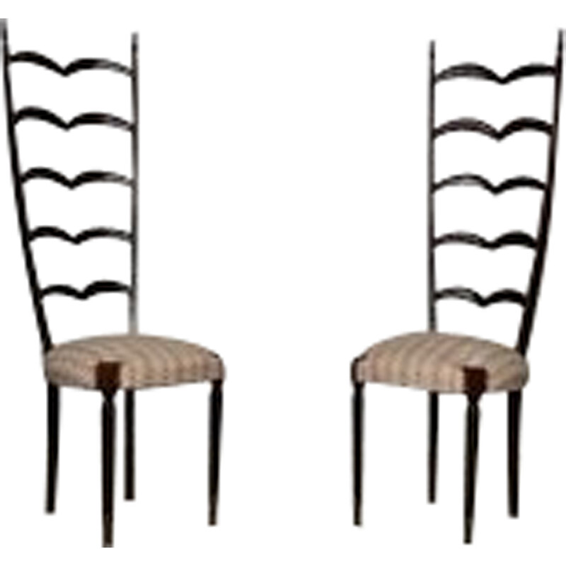 Pair of vintage dining chairs by Paolo Buffa for Paolo Buffa, 1950s