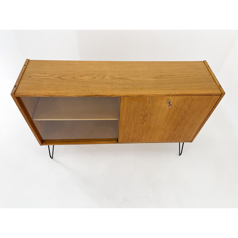 Mid-century display cabinet with a bar, Czechoslovakia