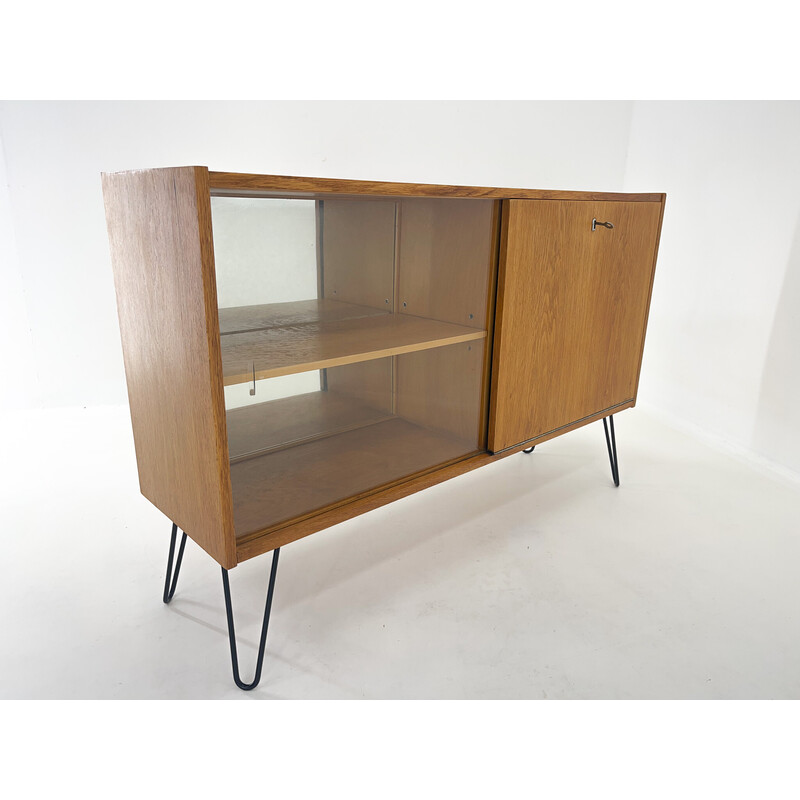 Mid-century display cabinet with a bar, Czechoslovakia