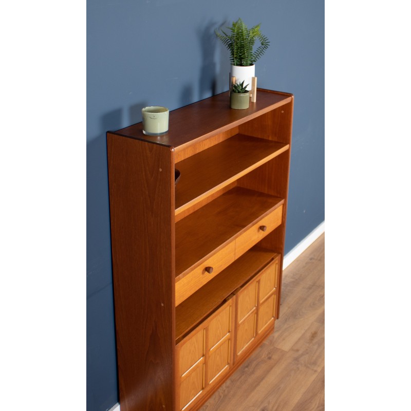 Vintage teak bookcase by Nathan, 1960s