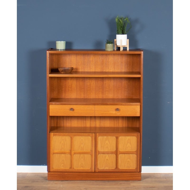 Vintage teak bookcase by Nathan, 1960s