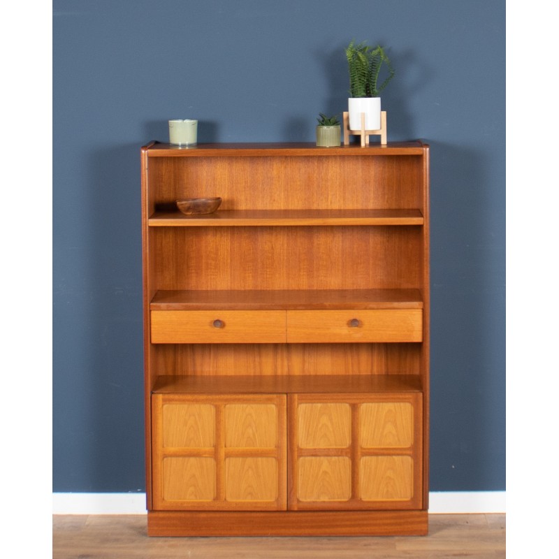 Vintage teak bookcase by Nathan, 1960s