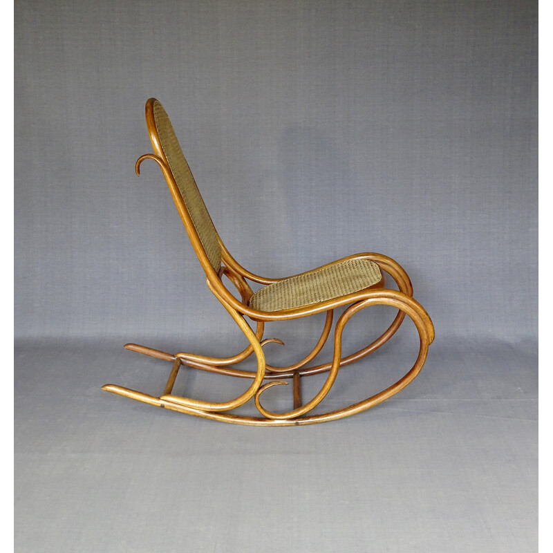 Chaise à bascule vintage Thonet N°5, 1880