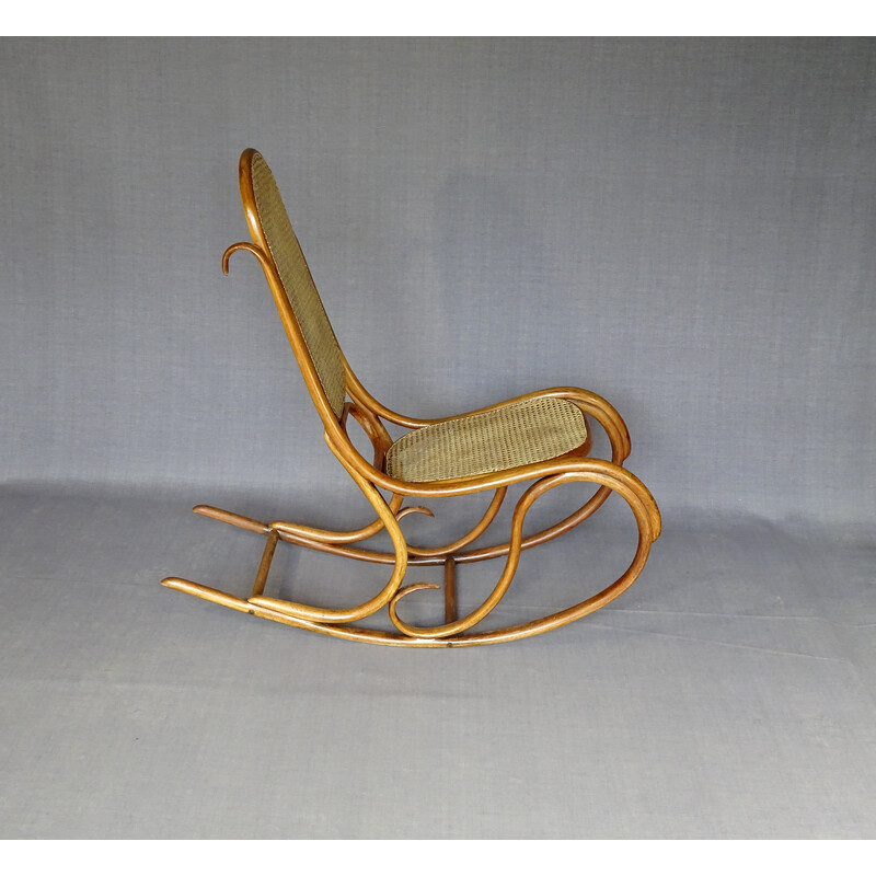 Chaise à bascule vintage Thonet N°5, 1880
