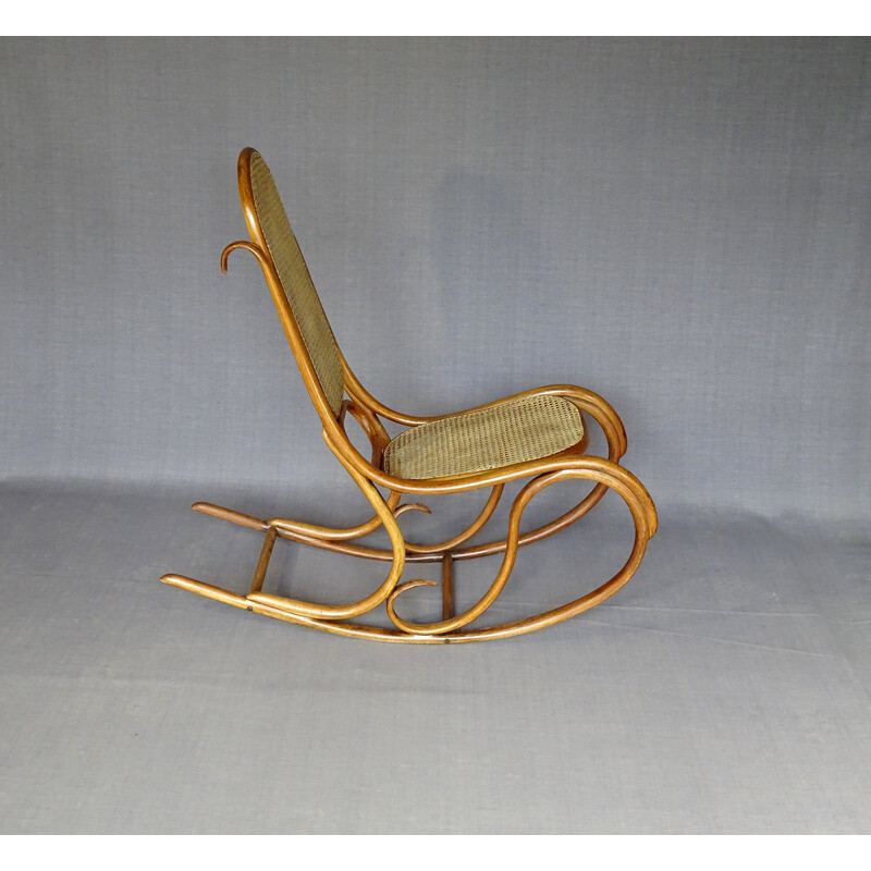 Vintage Thonet N°5 rocking chair, 1880s