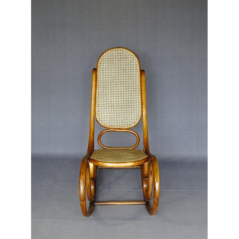 Chaise à bascule vintage Thonet N°5, 1880