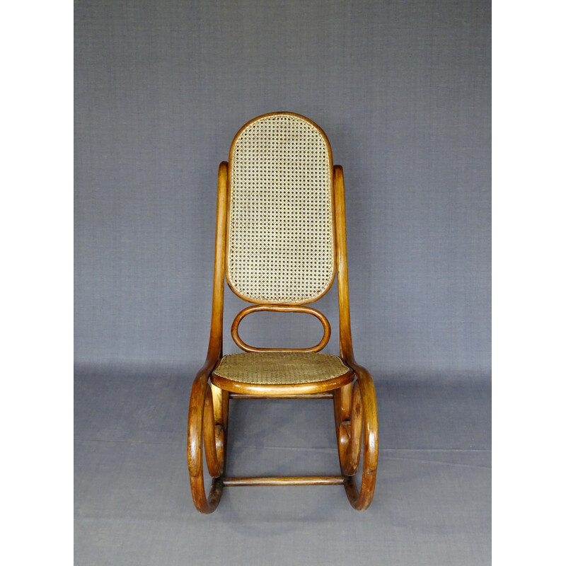 Vintage Thonet N°5 rocking chair, 1880s