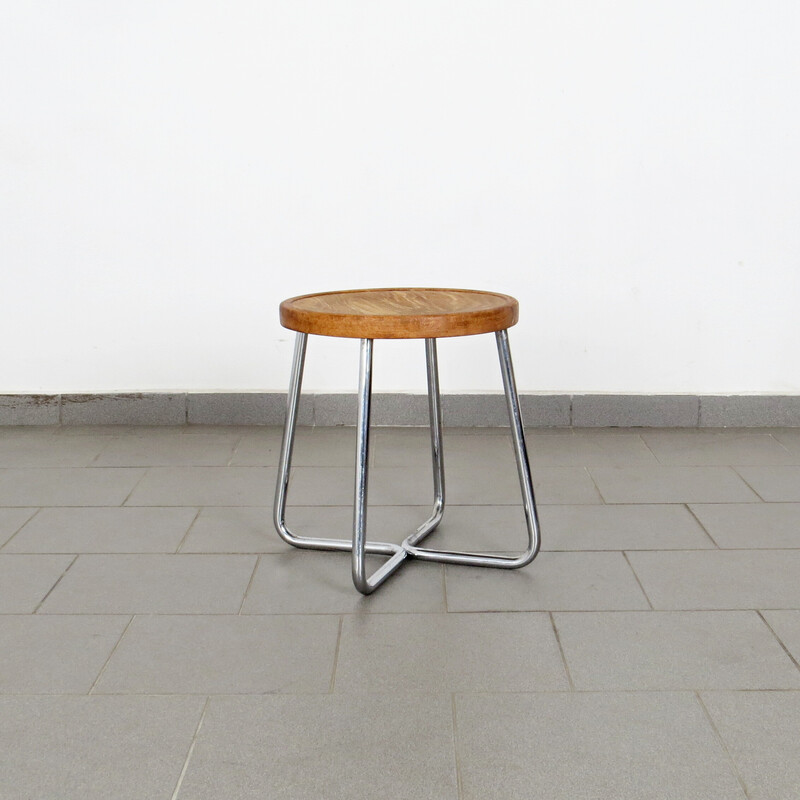 Tabouret tubulaire vintage Bauhaus