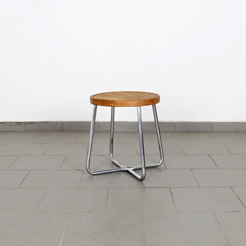 Vintage Bauhaus tubular stool