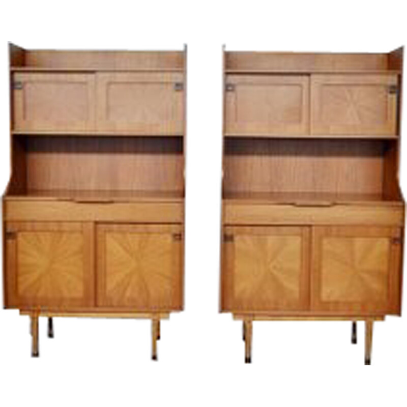 Paar Italiaanse palissander highboards uit het midden van de eeuw, 1960