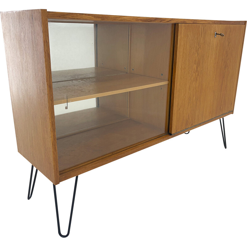 Mid-century display cabinet with a bar, Czechoslovakia