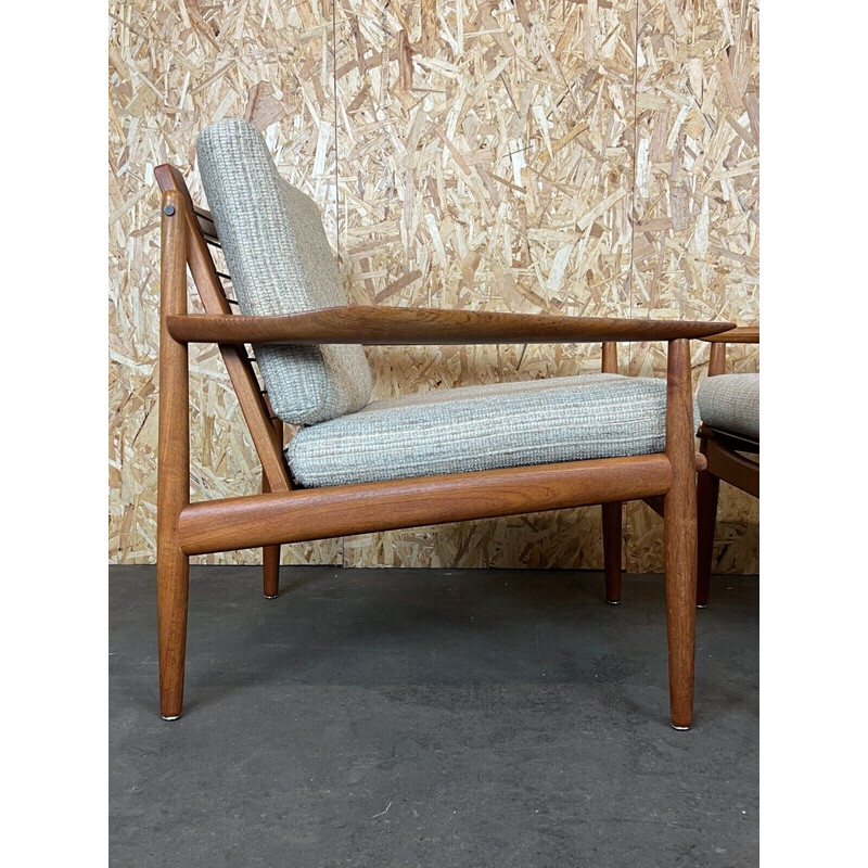 Pareja de sillones vintage de teca de Svend Aage Eriksen para Glostrup Design, 1960-1970