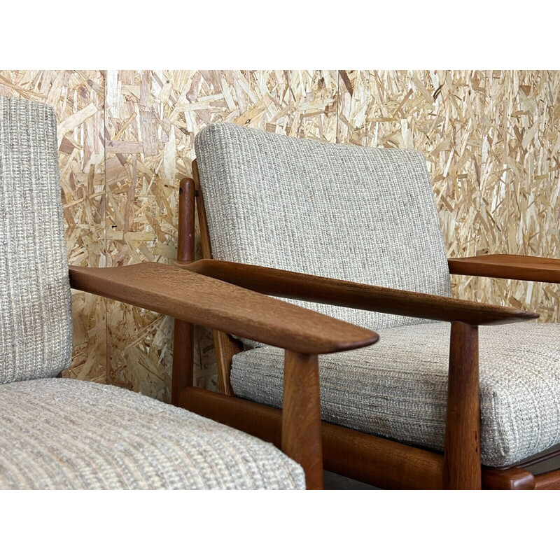 Pair of vintage teak armchairs by Svend Aage Eriksen for Glostrup Design, 1960-1970