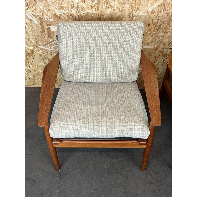 Pair of vintage teak armchairs by Svend Aage Eriksen for Glostrup Design, 1960-1970