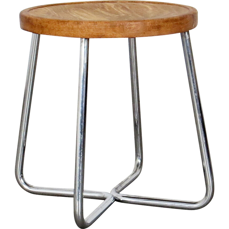 Tabouret tubulaire vintage Bauhaus