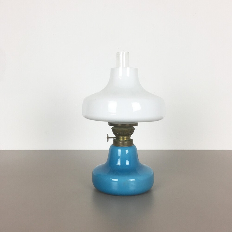 Lampe à huile vintage en verre par Fog & Morup - 1960