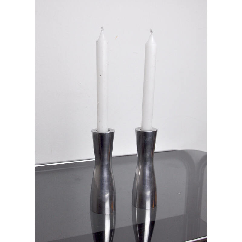 Pair of vintage Scandinavian candleholders by Erika Pekkari, 1990