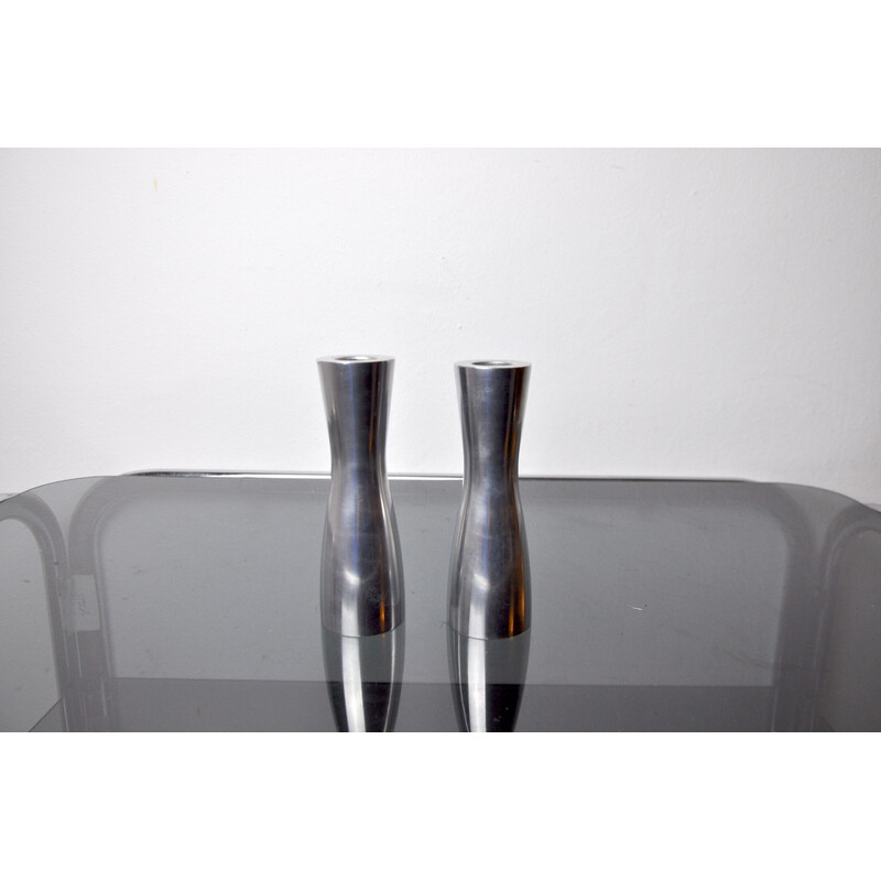 Pair of vintage Scandinavian candleholders by Erika Pekkari, 1990