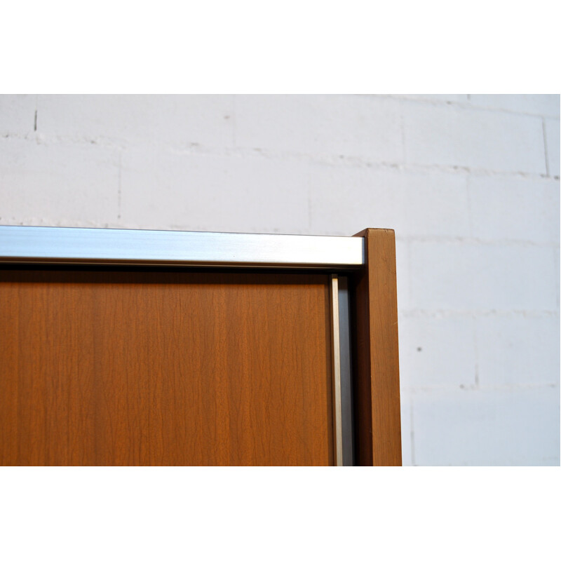 Sideboard in mahogany and aluminum, Georges FRYDMAN - 1960s