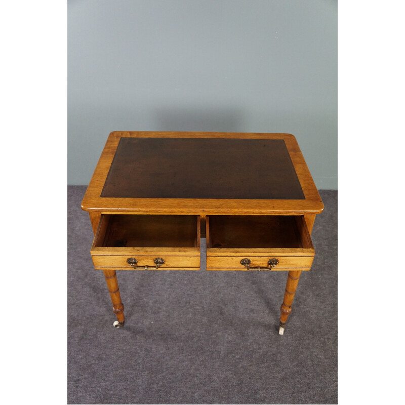 Vintage wooden English writing table