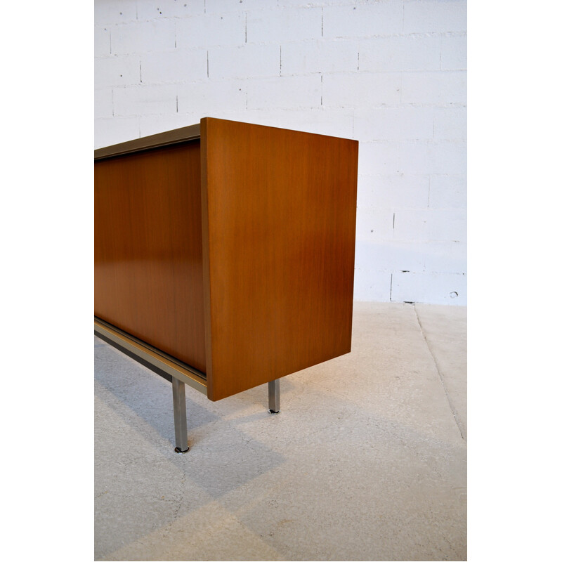 Sideboard in mahogany and aluminum, Georges FRYDMAN - 1960s