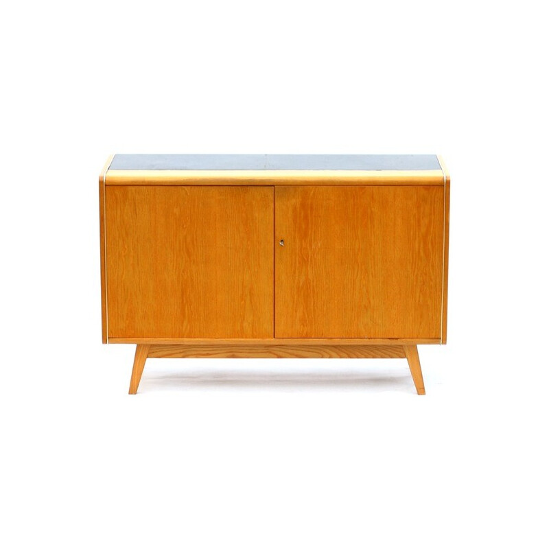 Oak and ash veneer U-369 Cabinet by Jitona - 1960s