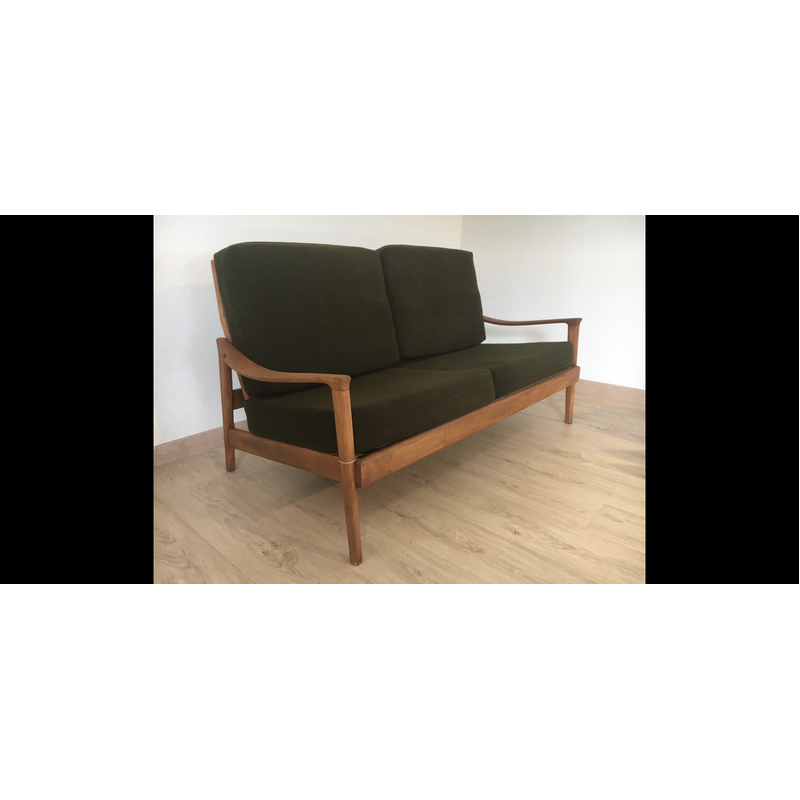 Skandinavisches Sofa aus Teakholz, Dänemark 1960