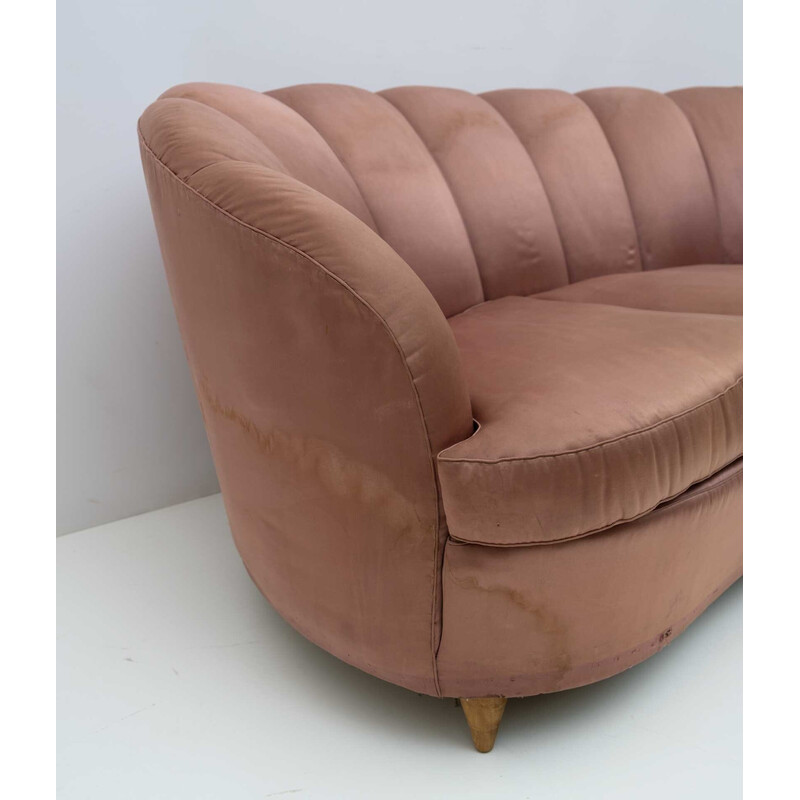 Mid-century Italian curved sofa "Casa E Giardino" by Gio Ponti, 1936