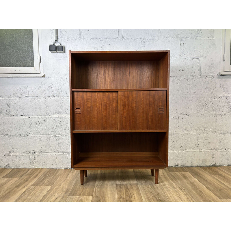 Scandinavian vintage teak bookcase, 1960