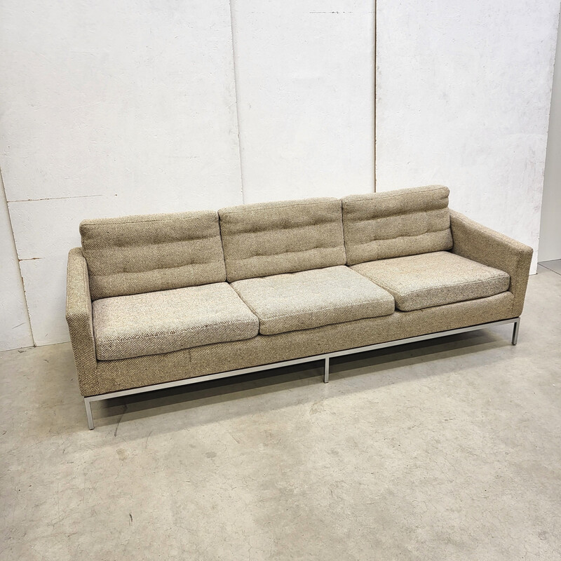 Divano vintage a 3 posti in lana Cato di Florence Knoll per Knoll