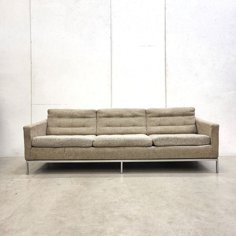 Divano vintage a 3 posti in lana Cato di Florence Knoll per Knoll